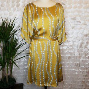 BCBG Max Azria | Gold w/ pearl detail | Dress | XS
